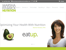 Tablet Screenshot of marshafenwicknutrition.com